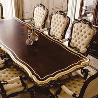 Ensemble table et chaises de salle à manger extra longues, style luxe moderne, 10 places, table ovale de luxe sur mesure
