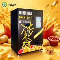 Distributeur automatique de hamburgers et de frites léger, facile à installer et à chauffage instantané