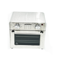 Four de comptoir multifonction en acier inoxydable 12L 1400W à économie d'énergie, grille-pain électrique et friteuse à air avec protection contre la surchauffe