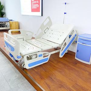 Cama de <span class=keywords><strong>Hospital</strong></span> Manual de 2 Manivelas con Sistema de Control Central, Muebles de <span class=keywords><strong>Hospital</strong></span> de Buena Calidad, Fabricada en ABS - Product Image 4