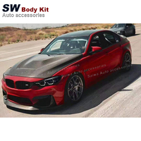 Capot avant en fibre de carbone de haute qualité pour BMW M2 M2C F87 2014-2019, style GTS, capot moteur, couvercle de capot, pièces et accessoires automobiles