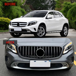 Haute qualité 2014-2016 BENZ <span class=keywords><strong>GLA</strong></span> X156 Kit de carrosserie de calandre de pare-chocs avant Matériau ABS Meilleur <span class=keywords><strong>prix</strong></span> Mise à niveau vers GT Grill pour X156 - Product Image 5