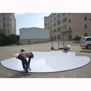 Interlocking 1m x 1m detachable dance floor wooden <b>white</b> dance floor - Product Image 6