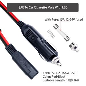 SAE к сигаретам полностью автоматическая вилка автомобильного прикуривателя адаптер для подголовника Dvd-плеер - Product Image 3