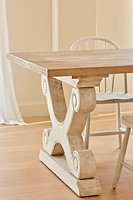 Ensemble de table à manger Rectangle 6 places en bois de bouleau pin recyclé massif de Style nordique pour ferme cuisine salle à manger hôtels salles