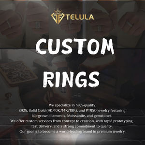 Anillo personalizado Claddagh de Plata de Ley 925 con moissanita y diamantes, joyería para cena con solitario helado - Product Image 1