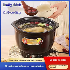 Marmite Électrique Populaire pour Soupe et Ragoût, avec Couvercle en Céramique, Multicuiseur Santé pour la Maison, Cocotte Électrique pour la Maison - Product Image 2