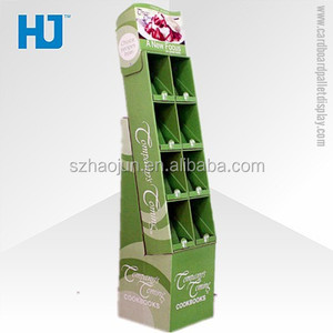 Présentoir de comptoir pliable en carton affichage de bruit, papier ondulé affichage en plastique meubles étagère en papier pour masque facial/livres/<span class=keywords><strong>dvd</strong></span> - Product Image 1