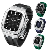 Forwelleny Brandneues AP Armor KFM Armband 316 Gehäuse Modifiziertes Integriertes Armband 44mm 45mm für Apple iWatch Band SE 8 7 6 5 Serie