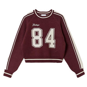 Sweat-shirt court pour femme en coton mélangé confortable pour un style Streetwear décontracté et des tenues quotidiennes avec un tissu doux et un design à la mode - Product Image 5