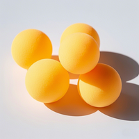 Balles de ping-pong en plastique personnalisables de haute qualité, 40 mm, blanches et jaunes, adaptées à tous.