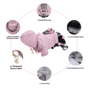 Vêtements d'hiver pour animaux de compagnie, veste en polaire douce pour chien, gilet chaud pour chiot, pyjama pour animaux de compagnie pour <span class=keywords><strong>bouledogue</strong></span> <span class=keywords><strong>français</strong></span>, chihuahua, petits chiens, prêt <span class=keywords><strong>à</strong></span> être expédié - Product Image 5