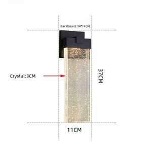 Lámpara LED de Pared de Burbujas de Cristal de Aluminio Impermeable para Exteriores, Súper Brillante, para Patio, Balcón, Terraza, Villa - Venta al por Mayor - Product Image 2