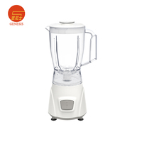 Blender de table électrique 350W, pot en plastique de 1,5L, faible bruit, pour smoothies, mixeur pour écraser les aliments, 2 lames en acier inoxydable