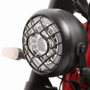 Motocicleta Eléctrica Todoterreno Popular de 52V 1200W con Doble Potencia, Alta Velocidad, Neumáticos Anchos, 9 Amortiguadores Traseros, Motor de 1200W que Proporciona Doble Potencia - Product Image 5