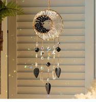 Décoration d'intérieur artisanale en pierre naturelle, style bohème irrégulier, moderne et minimaliste, avec cristaux soleil et lune, pour le dropshipping