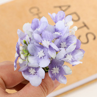Bunga Plum Kecil Gaya Korea, Bunga Sutra Buatan Asal Korea, Bunga Buatan Tangan Berumbai, Kepala Bunga DIY untuk Pernikahan Pengantin