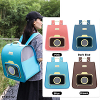 Sac à dos pour animaux de compagnie en forme d'appareil photo, avec fenêtre en maille respirante, pour chat et chien, sac de transport pour petits animaux
