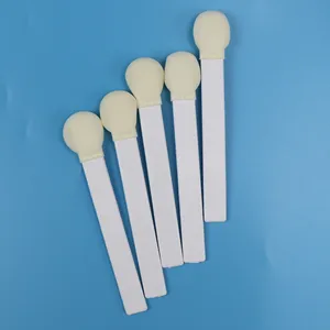 Disposable White Stick Big Round Head Sponge Stick Medical Lollipop Foam Swab Applicator