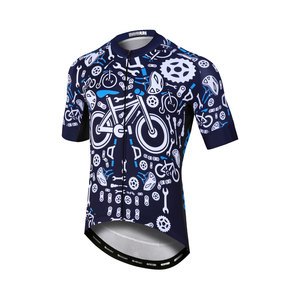 Camiseta de Ciclismo de Verano al Por Mayor, Ligera, Resistente al Viento, Transpirable, con Estampado Gráfico, Unisex, Agradable al Tacto, de Manga Corta, para Hombre y Mujer - Product Image 2
