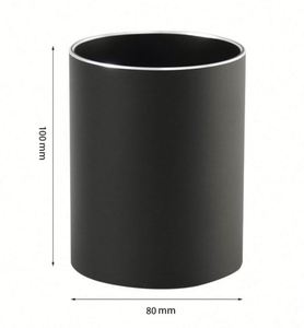Porte-stylos rond en aluminium, tube de rangement de bureau en métal pour stylos, pinceaux cosmétiques, papeterie créative, vente en gros du fabricant - Product Image 2