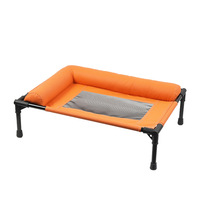 Lit surélevé pour animaux de compagnie Oxford, lavable, respirant, imperméable, pour chien et chat, avec griffoir