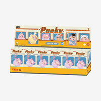 POP MART PUCKY Fermeture Temporaire Aujourd'hui – Pendentif en Vinyle et Peluche, Boîte Mystère, Jouet en Peluche Doux, Boîtes Mystères, Cadeau, Vente en Gros pour Salles de Streaming en Direct