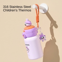Bouteille d'eau portable pour enfant 600 ml en acier inoxydable 316, tasse thermos pour enfants, vente en gros, personnalisable OEM, pour voyage, maintien au chaud 6-12 heures