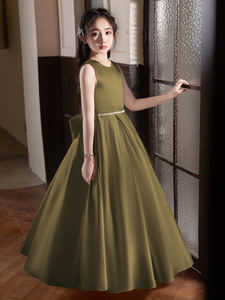Robe longue de style princesse pour fille de 10 à 14 ans, petite hôtesse, performance, concours de beauté - Product Image 4