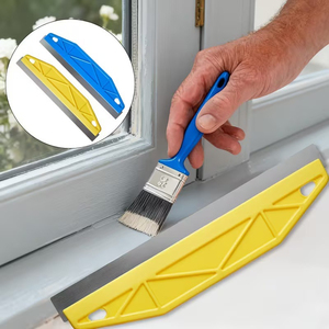 Attrezzi per Rivestimenti Murali, Raschietto per Carta da Parati con Manico in <span class=keywords><strong>Plastica</strong></span>, Strumento per Rimozione Carta da Parati, Guida per Rifinitura Pittura con Lama in Acciaio Inox da 60cm - Product Image 6