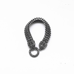 yunnique <b>Anchor</b> Chain <b>Bracelet</b> For <b>Men</b> Black Stainless Steel Retro Design Gift Jewelry - Product Image 2