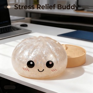 2026 Hot Selling Glitter <b>Squishy</b> Dumpling Fidget Toys Blind Box Colorful Sensory Squeeze Toys Stress Relief Toys for Kids Adults - Product Image 6