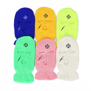 Passamontagna Invernale Personalizzato con Logo Ricamato, Copertura Completa del Viso, 3 Fori, Stile <span class=keywords><strong>Rapper</strong></span> Bandit - Product Image 5