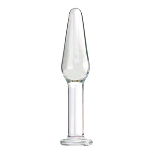 Tapón Anal Erótico de Vidrio Transparente e Impermeable de Tamaño Pequeño para Mujeres, Juguete Sexual HUAWEN con Cuentas para Principiantes - Product Image 3