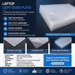 Panneau de guidage lumineux (LGP) de qualité supérieure pour module de rétroéclairage d'ordinateur portable 14 et 15,6 pouces, pressé à chaud, vente en gros directe usine - Product Image 5