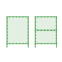 Clôture en fil de fer pour garde-corps d'autoroute, bassin de poissons de rivière, zone d'usine, barrière d'isolation, clôture de terrain de montagne, clôture photovoltaïque