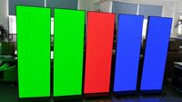 Écran LED d'intérieur 1080P 60Hz à Taux de Rafraîchissement Élevé avec CMS Intégré, Panneau Publicitaire sur Pied, Garantie 5 Ans, Luminosité 500cd