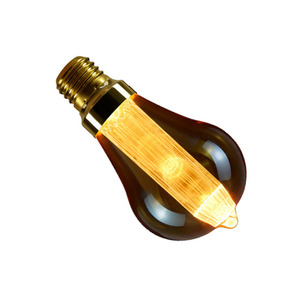 Hổ phách màu vàng 2000k 2200K 3W <span class=keywords><strong>Dimmable</strong></span> ST64 dẫn ánh sáng Ống <span class=keywords><strong>E26</strong></span> E27 cơ sở dẫn núm vú đèn ST64 - Product Image 1