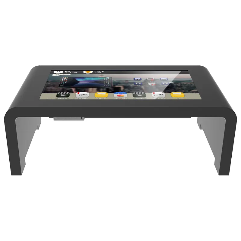 Hot with android or Windows7 8 10 portable designs 43" 55" lcd display touch screen interactive coffee table