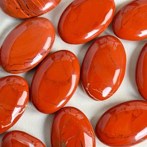 Pierre de jaspe rouge naturelle polie en forme ovale pour la guérison spirituelle, la décoration intérieure et les cadeaux de fêtes (vente en gros) - Product Image 6