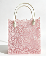Sac de plage rectangulaire en dentelle crochetée imperméable, cabas ajouré en dentelle, sac à bandoulière, sac à main