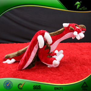Il sesso peloso gonfiabile del drago della peluche rosso gonfiabile gioca il giocattolo Sexy del drago della fiamma - Product Image 4