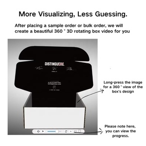 Cajas de Cartón Corrugado Reciclables con Impresión Personalizada en Negro Mate, Forma de Avión, Impresión a Todo Color y Forro de Esponja - Product Image 6