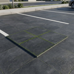 Dalles de parking en porcelaine vitrifiée robustes 400x400mm 12mm 40x40cm 16x16 pouces semi-mates pour revêtement de sol extérieur - Product Image 2