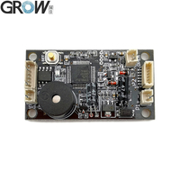 GROW KS200+R502-AW Panneau de contrôle d'accès capacitif par empreinte digitale avec indicateur lumineux annulaire circulaire