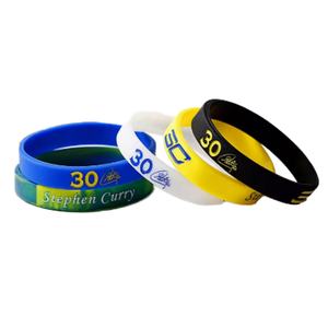 Bracelet en silicone écologique personnalisé avec logo 2025, couleur personnalisée, imprimé, cadeau promotionnel d'entreprise - Product Image 1