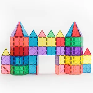 MNTL Magnetic Toy Castle 108pcs Educational Toys Magnet Construction Kids Magnetic Tile Toy