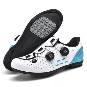 Chaussures de cyclisme unisexes respirantes avec empeigne en PU et semelle intermédiaire en EVA compatibles avec le vélo de route d'intérieur Pelaton - Product Image 2