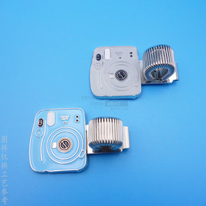 Blue Metal <b>Pen</b> Clip <b>With</b> <b>Camera</b> Design 45mm For Stationery And Notebooks - Product Image 3