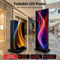 Display LED a Tre Pannelli Mobili a Colori Completi, Video Wall con Risoluzione 8K, Passo Pixel P2.5, Alta Luminosità per Interni ed Esterni